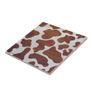 Carreau Impression Brown et blanche de vache
