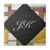 Carreau Impression Brown jaune vert (Devant)