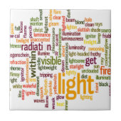 Carreau Impression Cloud Word clair (Devant)