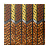 Carreau Impression d'animal de girafe à chevron zigzag mod (Devant)