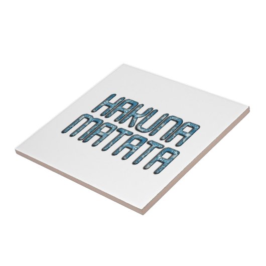 Carreau Impression d'art 3D Hakuna Matata (Côté)