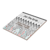 Carreau Impression d'art cadeau Fête des mariées (Côté)