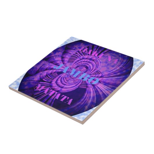 Carreau Impression d'art Cosmic Hakuna (Côté)