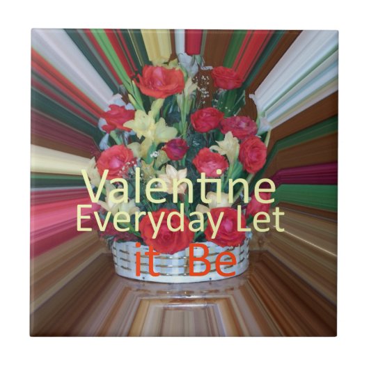 Carreau Impression d'art de la Saint-Valentin (Devant)