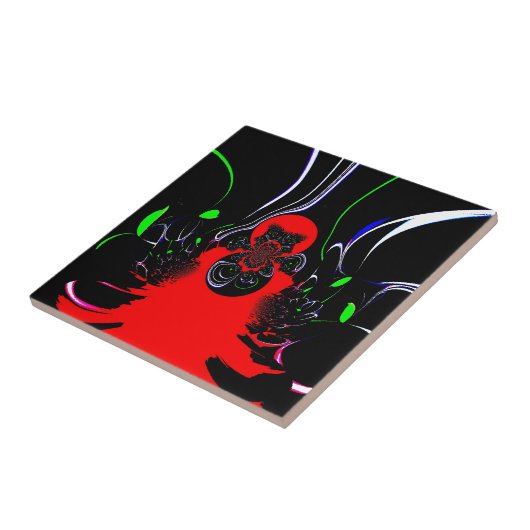 Carreau Impression d'art fluide Kaleidoscope (Côté)