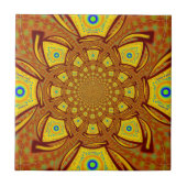 Carreau Impression d'art Kaleidoscope d'or (Devant)