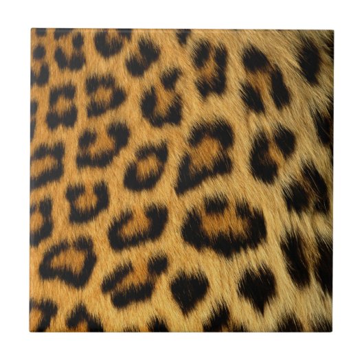 Carreau Impression de fourrure Leopard (Devant)