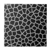 Carreau Impression de girafe noir et blanc (Devant)