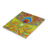 Carreau Impression de Kaleidoscope coloré (Côté)