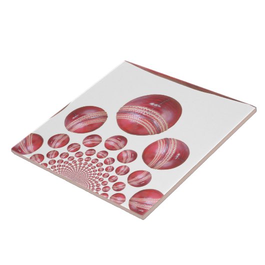 Carreau Impression de la balle de cricket de Sports Lover (Côté)