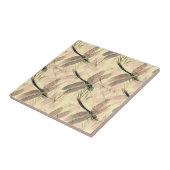 Carreau Impression de libellules vintages (Côté)