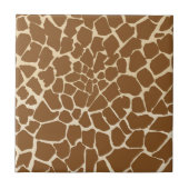 Carreau Impression de motif de fourrure de girafe (Devant)