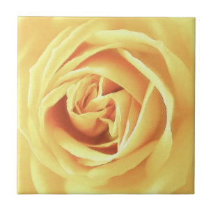 Carreau Impression de rose jaune