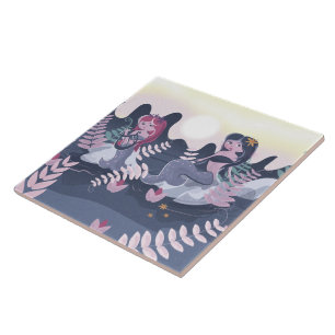 Carreau Impression de sirène vintage