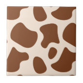 Carreau Impression de vache rose et Brown (Devant)