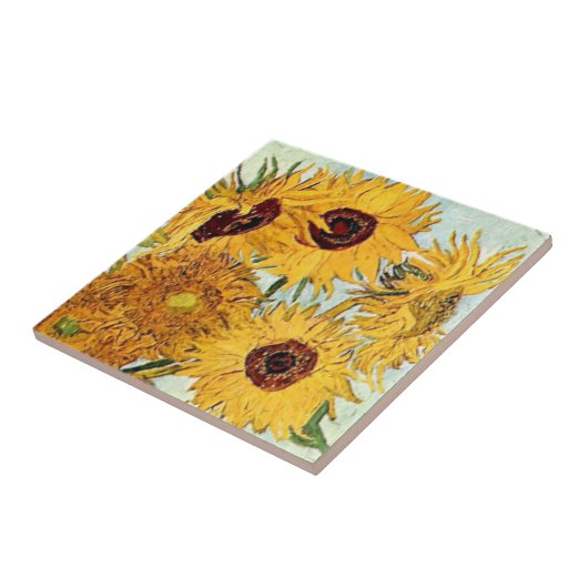 Carreau Impression des tournesols (Côté)