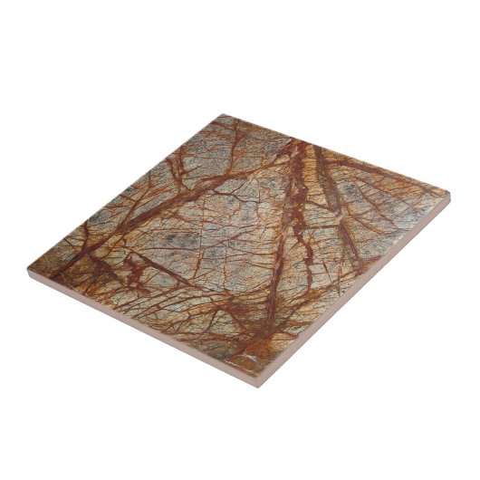 Carreau Impression en pierre cristalline en quartz Brown A (Côté)