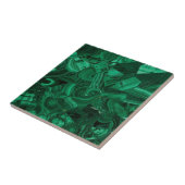 Carreau Impression en pierre gemite de Malachite (Côté)