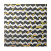 Carreau Impression girafe noire et jaune (Devant)