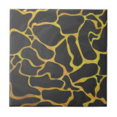 Carreau Impression Giraffe noir et jaune (Devant)