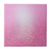 Carreau Impression guépard rose pailleté (Devant)