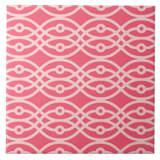 Carreau Impression kimono, rose corail profond (Devant)