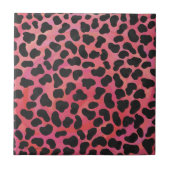 Carreau Impression noire et rouge dalmate (Devant)