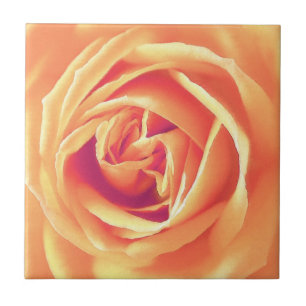 Carreau Impression rose orange pastel