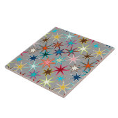 Carreau Impression Starburst moderne, couleurs de bijoux s (Côté)