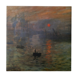 Carreau Impression Sunrise par Claude Monet, Art Vintage