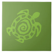 Carreau Impression verte de tortue (Devant)