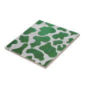 Carreau Impression verte et blanche de vache (Côté)