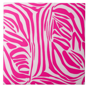 Carreau Impression zèbre rose