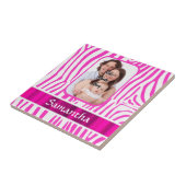 Carreau Impression zèbre rose (Côté)