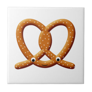 Carreau Imprimantes de dessin Cute Pretzel