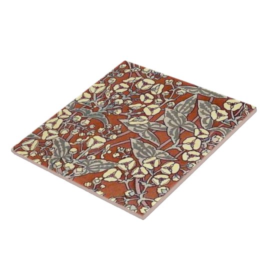 Carreau imprimé arrière - plan crème (Côté)