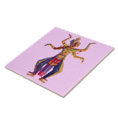 Carreau Imprimé de danseuses balinaises (Côté)