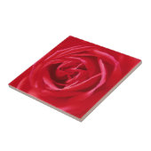 Carreau imprimé rose rouge (Côté)