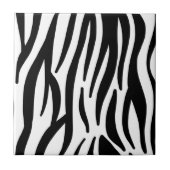 Carreau imprimé zèbre noir blanc (Devant)