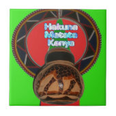 Carreau Imprimer Hakuna Matata Kenya Art (Devant)