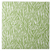 Carreau Imprimer Safari vert Zebra (Devant)