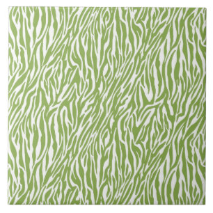 Carreau Imprimer Safari vert Zebra