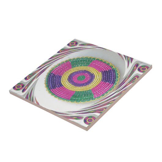 Carreau Imprimer Tournage Tissé (Côté)