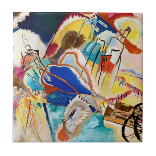 Carreau Improvisation 30 (Canons) par Wassily Kandinsky (Devant)