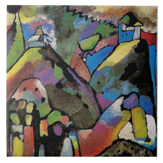 Carreau Improvisation 9, art abstrait de Wassily Kandinsky (Devant)