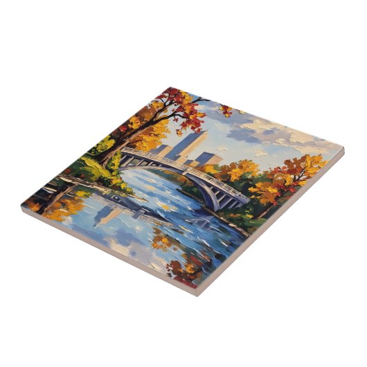 Carreau Indianapolis White Bridge Over the White River  (Côté)