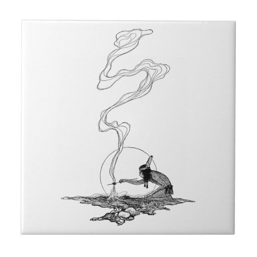 Carreau Indien dans sa solitude par NC Wyeth Western Vinta (Devant)