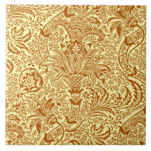 Carreau Indien de William Morris, jaune de moutarde et or