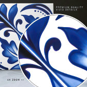 Carreau Indigo Azulejo Bleu Portugais Lisbonne Décor