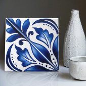 Carreau Indigo Azulejo Bleu Portugais Lisbonne Décor